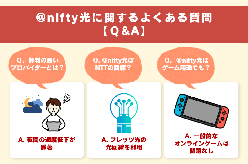 @nifty光に関するよくある質問【Q&A】
