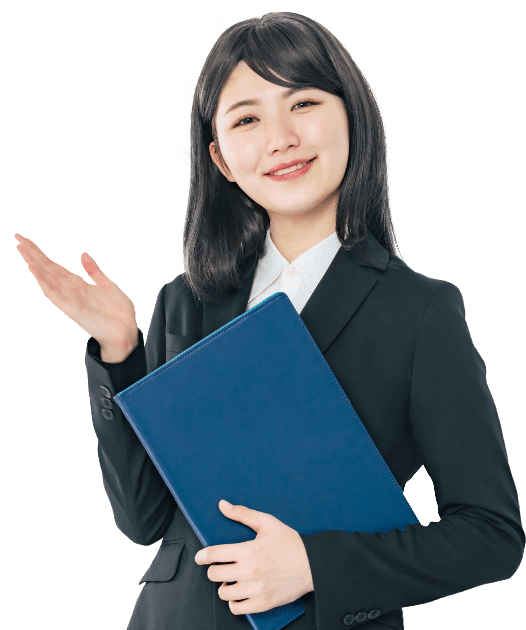 笑顔の女性